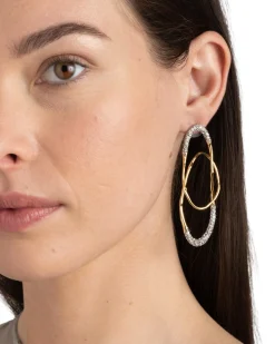 Solanales Crystal Large Orbit Earring