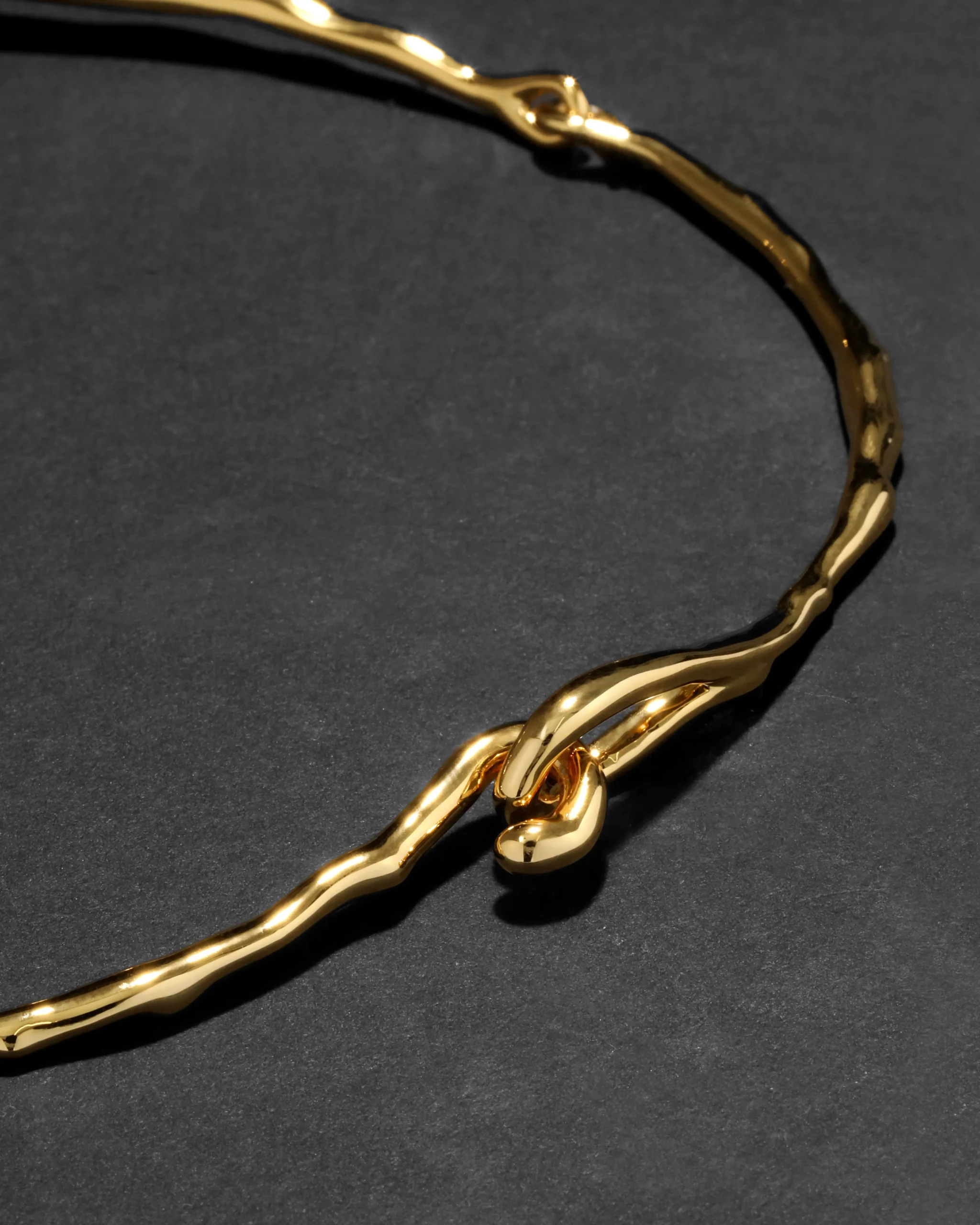 Solanales Crystal Modernist Collar Necklace