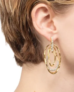 Solanales Crystal Pavé Mobile Post Earring