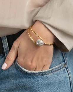 Solanales Crystal Pebble Clasp Bracelet