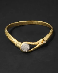 Solanales Crystal Pebble Collar Necklace