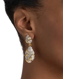 Solanales Crystal Pebble Double Drop Earring