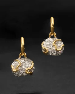 Solanales Crystal Petite Pebble Hoop Earring