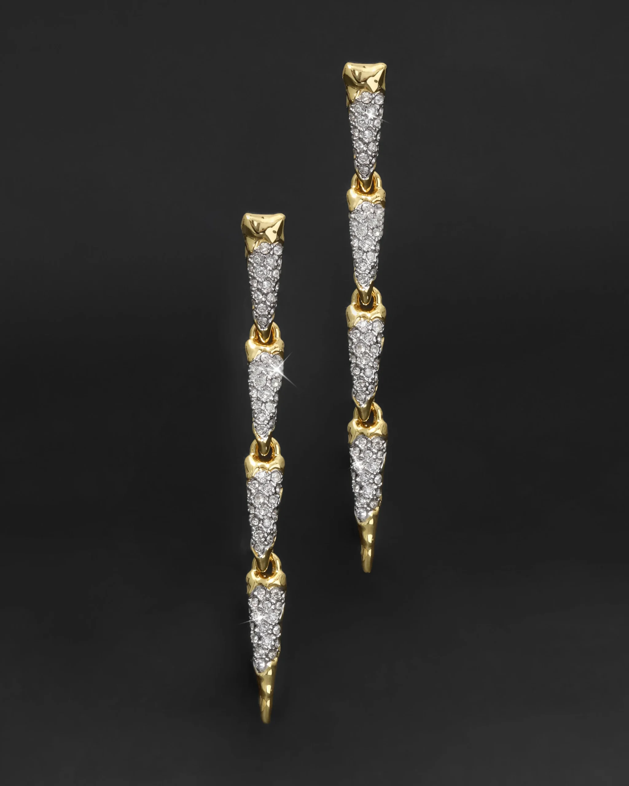 Solanales Crystal Spear Linear Earring