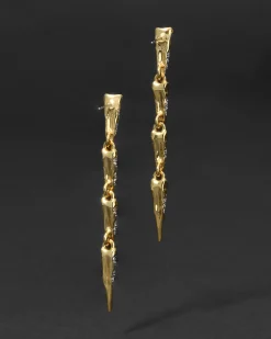 Solanales Crystal Spear Linear Earring