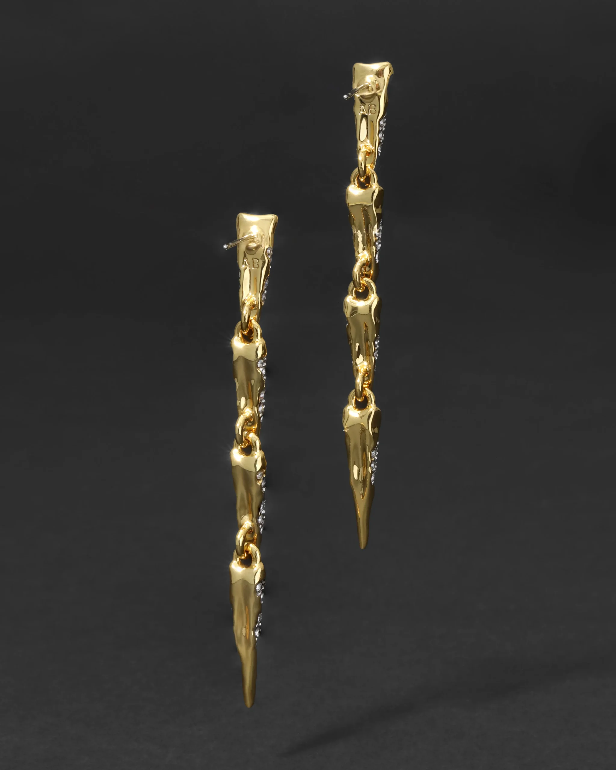 Solanales Crystal Spear Linear Earring