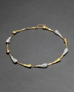 Solanales Crystal Teardrop Riviera Necklace