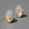 Solanales Crystal Tiny Pebble Stud Earring