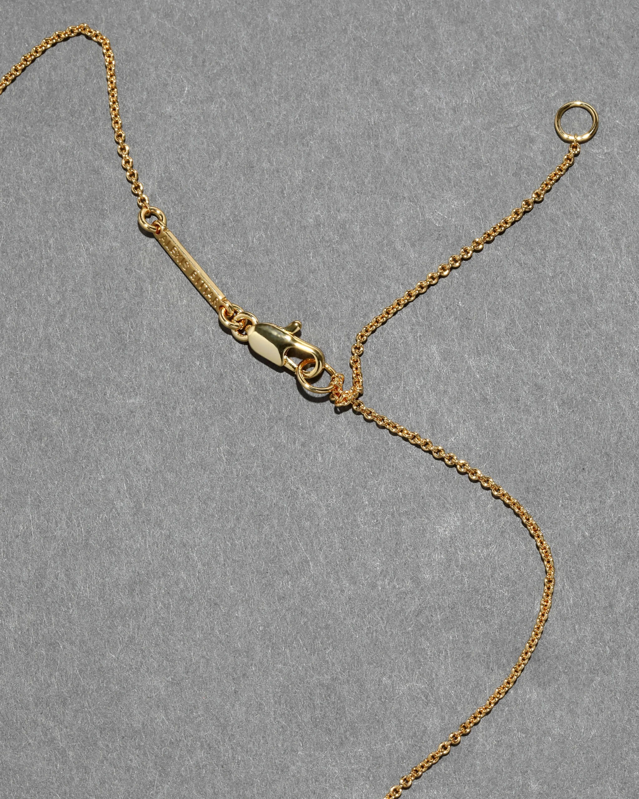 Solanales Gold Crystal Orbit Necklace