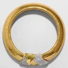 Solanales Gold Tubogas Collar Necklace