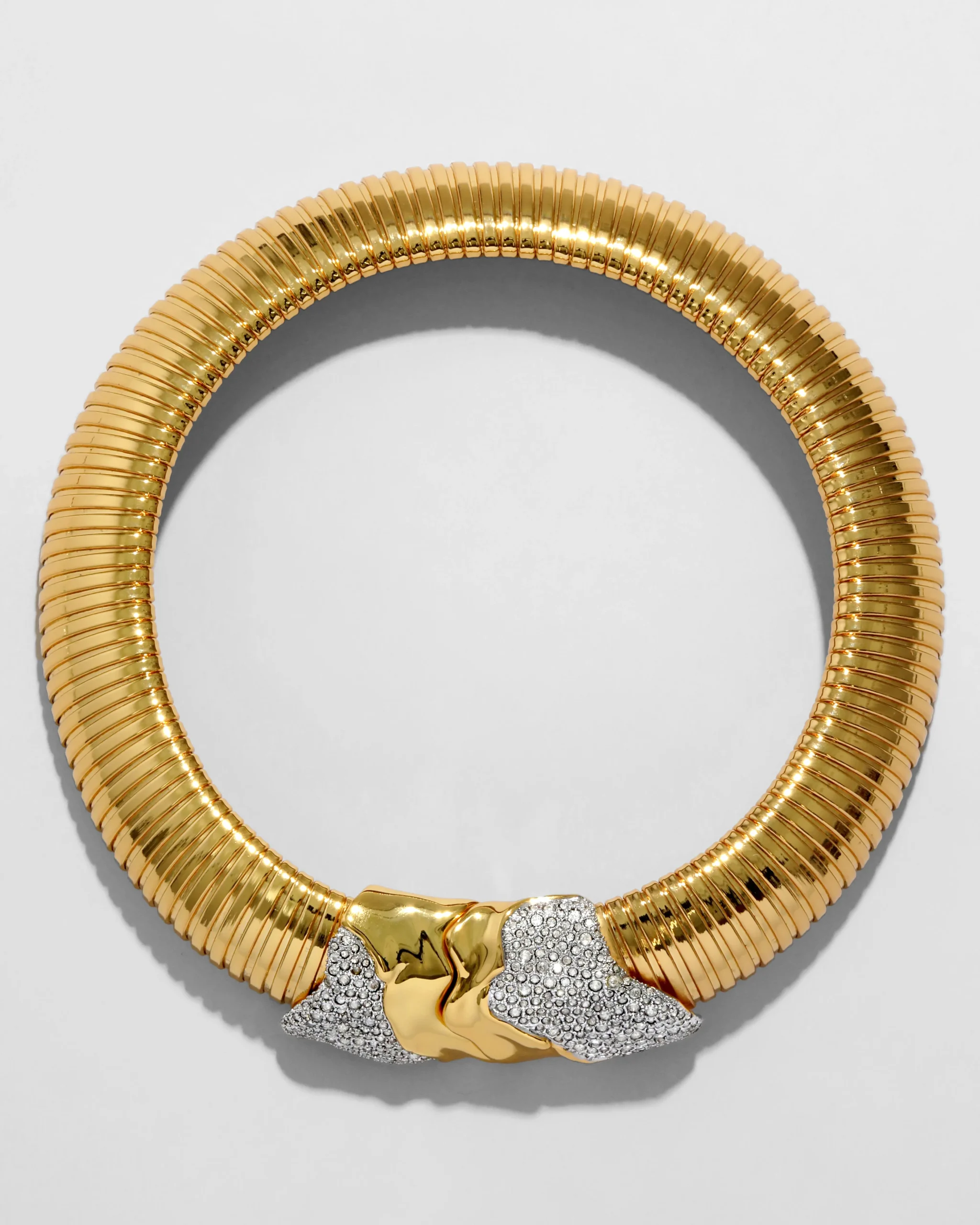 Solanales Gold Tubogas Collar Necklace