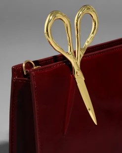 The Petit Scissor Clutch- Merlot