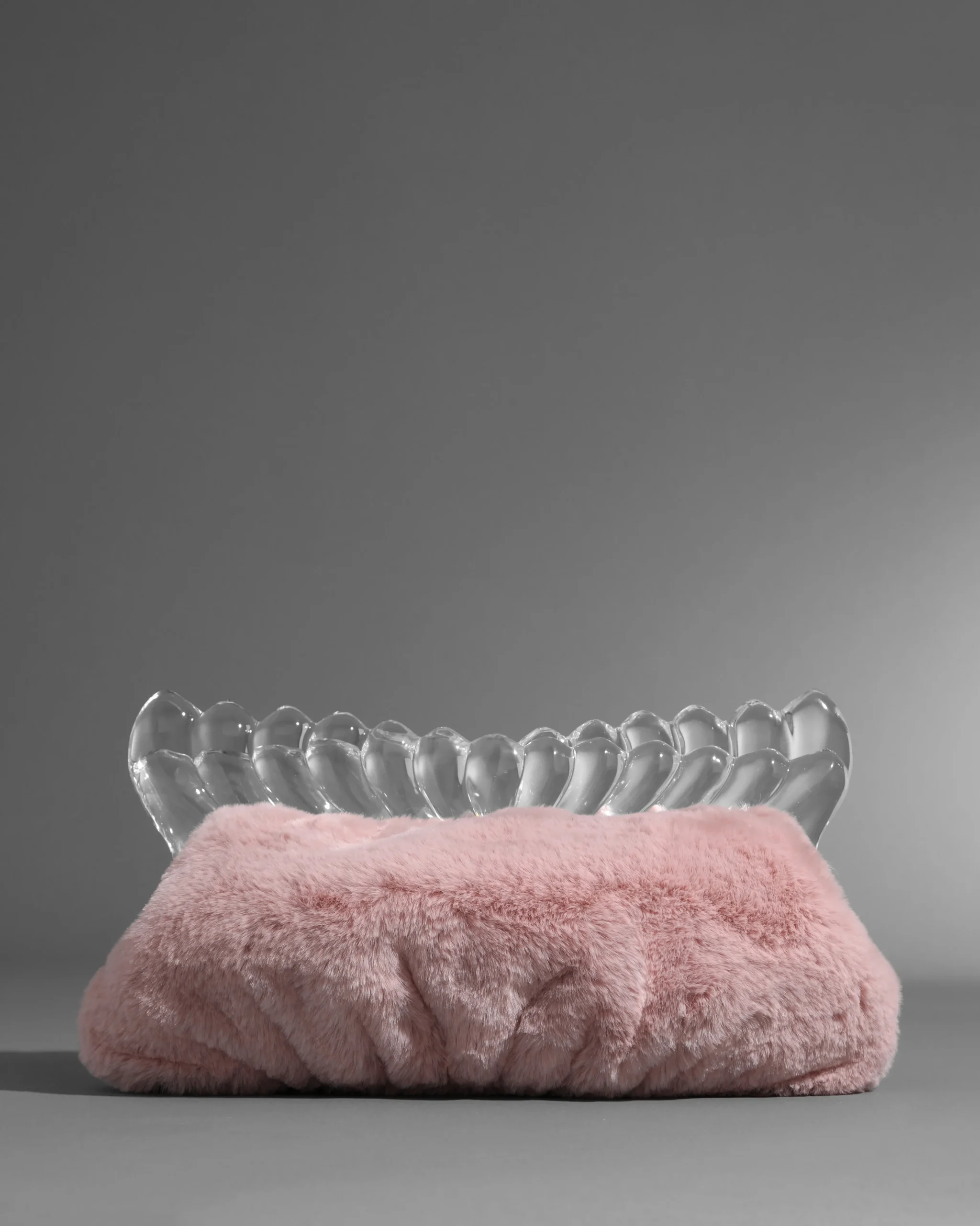 The Pouf Clutch- Dusty Pink