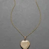 Vintage 1930s 14k Gold Fill Engraved Heart Locket Necklace