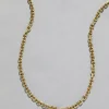 Vintage 1980s 14k Gold Italian Homemade Link Chain Necklace