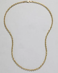 Vintage 1980s 14k Gold Italian Homemade Link Chain Necklace