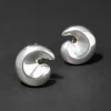 Vintage 1980s Sterling Silver Apostrophe Earring