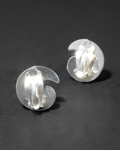 Vintage 1980s Sterling Silver Apostrophe Earring